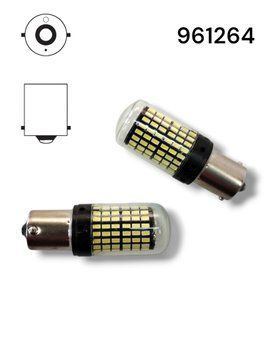Led лампа в місце P21W Ba15s 144SMD Canbus (Обманка) 12-24V Біла Лід лампа P21W 961264 фото