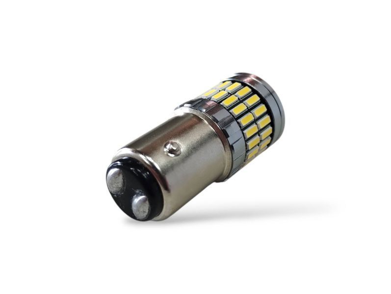 Led-лампа P21/5W BAY15d 12-24 V 54 SMD Canbus 1157 2 контакти Білого світла Аналог лампи P21/5W 961654 фото