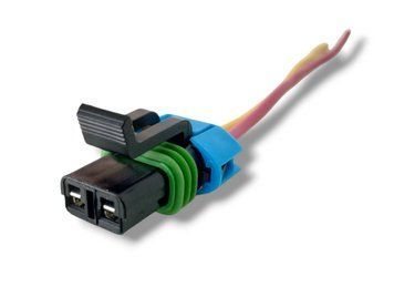 Разъём электродвигателя обогревателя Deiphi с проводом на 2 PIN ПАПА 00487 фото