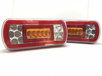 Задние Неоновые Led Фонари на прицеп 12V комплект 00296 фото