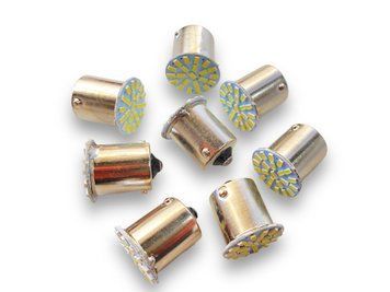 Led лампа в місце R5W Ba15s 22 діода 12V Біла Led R5W 00602 фото