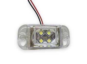 Габаритный светодиодный фонарь Белый 24V 4 Led 30041 фото