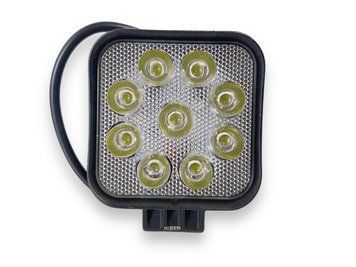 Led фара дополнительного света заднего хода квадратная 27W 12-24V 9 диодов мини 3070 фото