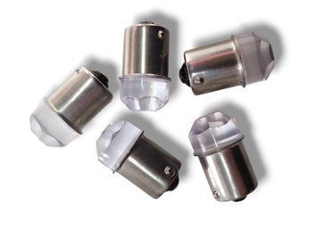 Led лампа в місце P21W Ba15s 9smd 12V Біла Лед лампа P21W Кришталик 02088 фото