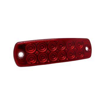 Фонарь габаритный Красный 12-24V 12 Led 70136 фото