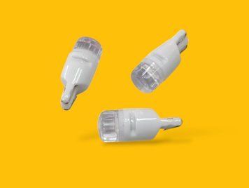 Лампа світлодіодна Жовта Led T10 W5W 24V 2SMD керамічна 01114 фото