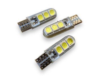 Светодиодная лампа 24V T10 (W5W) 5050 6SMD SILICON Led лампы габаритов 10734 фото