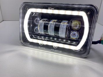 Led фара ближнего+Дальнего света ДХО и указатель поворота 12-24В 45W 00716 фото