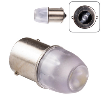 Led лампа в місце R5W ba15s 2smd 24V з матовим склом Біла 11011 фото