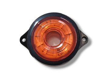 Фонарь габаритный Желтый Led 12-24V круглый динамичный по кругу 70179 фото