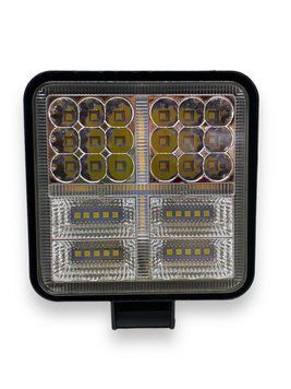 Дополнительная светодиодная фара 59 Led 114W Квадратная с функцией поворота 01057 фото