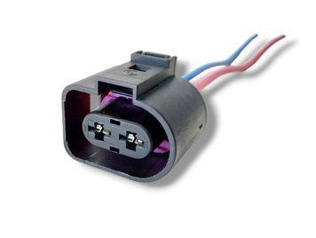 Разъём с проводом на 2 PIN VAG 1J0973752 клемма 6,3мм 2224 фото