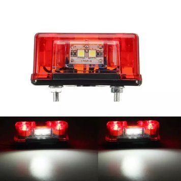 Фонарь подсветки номера светодиодный мини 12х24V 00353 фото