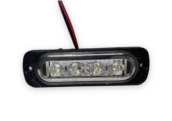 Габаритный светодиодный фонарь Белый 12-24V 4 Led 50156 фото