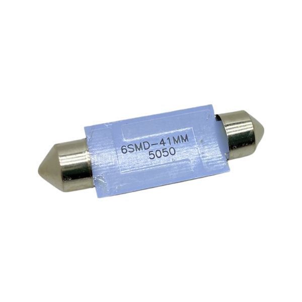 Led лампа салону C5W 41мм 5050 6SMD Біла 24V 943 фото