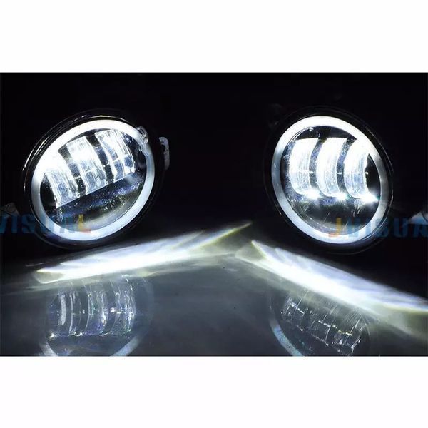 Led ПТФ 4 Дюйма 2 цвета + ДХО и сигнал поворота 01604 фото