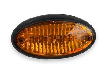 Габаритный светодиод фонарь жёлтый овальный 24V Led 99632 фото