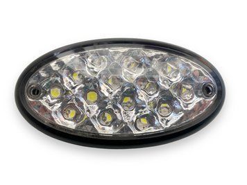 Габаритный светодиод фонарь Белый овальный 24V Led 99631 фото