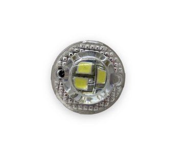 Габаритный светодиодный фонарик маленький Белый 12-24V 3 Led 00264 фото