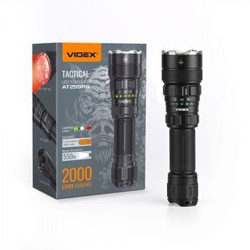Кишеньковий багатофункціональний ліхтар VIDEX VLF-AT255RG 2000LM 5000K AT255RG фото