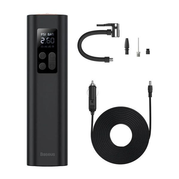 Автомобільний насос, компресор Baseus Super Mini Inflator Pump BS-CG003 чорний BS-CG003 фото