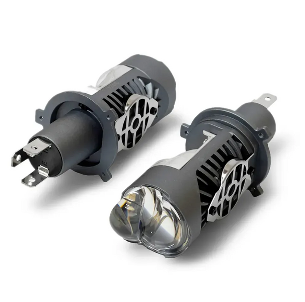 Автомобільні LED-лампи H4 Mini лінза 12-24 V 60 W 13000 Lm Бі-лед Ближній &mdash; Жовтий / Далекий-Білий (2 шт.) 961767 фото