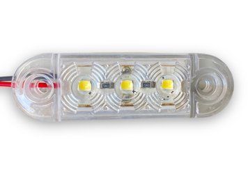 Габаритный светодиодный фонарь Белый 12-2V 3Led 00638 фото
