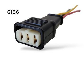 Роз'єм із дротом на 3 pin радіатора VW Audi Skoda Seat 893-906-231 6186 фото