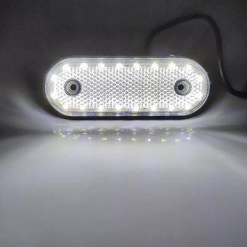 Фонарик габаритный Белый 24 Led 24V герметичный 00505 фото