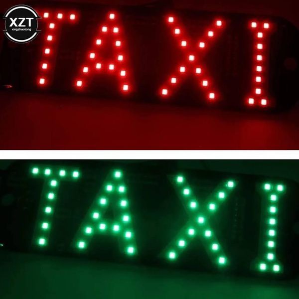 Автомобільна Led табличка TAXI на 2 режими Зелений/Червоний з кнопкою 96555 фото