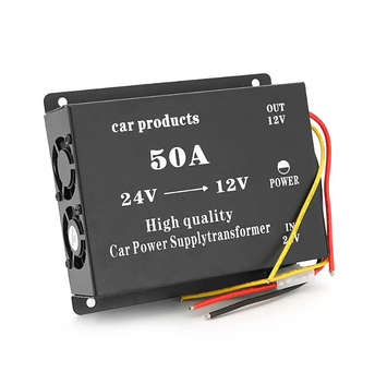 Автомобильный преобразователь напряжения понижающий с 24V на 12V 50A 961702 фото