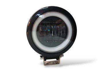 Led фара дополнительного света круглая на 4 линзы 60W 12-24V 2300Lm ангельские глазки 01977 фото