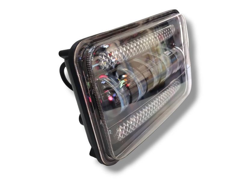 Led фара дополнительного света 5 Линз 50W+ДХО 12-24V светодиодная лед фара 01594 фото