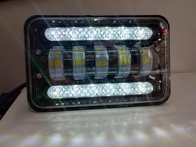 Led фара дополнительного света 5 Линз 50W+ДХО 12-24V светодиодная лед фара 01594 фото