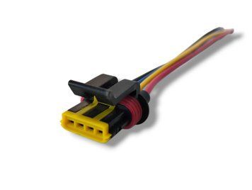 Разъём с проводом на 4 PIN регулятора холостого хода РХХ Daewoo Matiz Lanos 444046-1 960981 фото