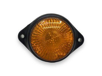 Фонарь габаритный Led 24V круглый с крепежом на 4 диодов Желтый 0081 фото