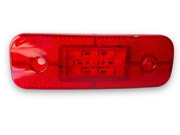 Габаритный светодиодный фонарь Красный с отражателем 12-24В 9Led 01312 фото