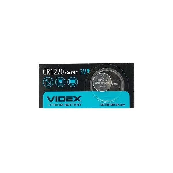 Батарейка літієва Videx CR1220 3V Lithium 56 фото