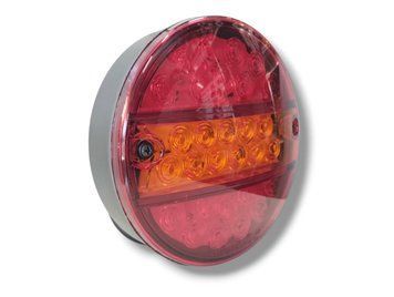 Универсальный Led задний круглый фонарь D140мм 24V MARS 99907 фото