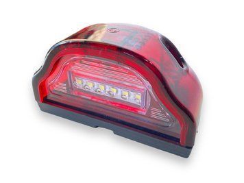 Фонарь подсветки номера LED 12-24V волна красная 99735 фото