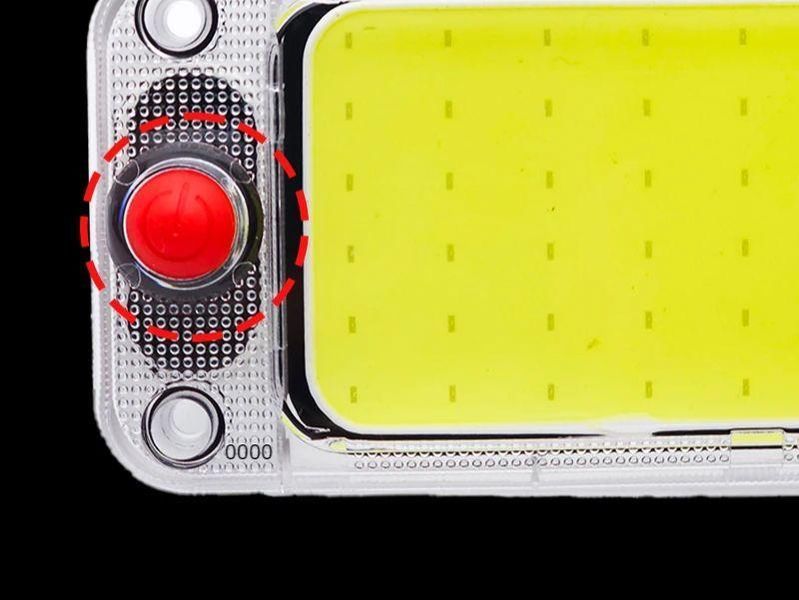 Led світильник підсвічування салону 12-24V з кнопкою включення великий у прозорому корпусі 2376LM 0516 фото