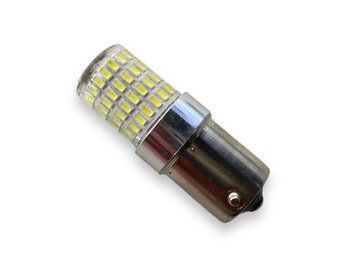 Лампа Led Ba15s 1156 72smd 12-24V Белая в место P21W в силиконе Белая 01725 фото